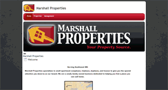 Desktop Screenshot of marshallproperties.com